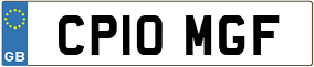 Trailer License Plate